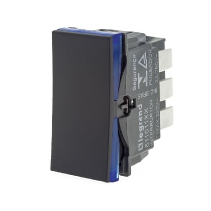 Pial Plus Mais MODULO INTERRUPTOR PARALELO 10A PIAL PLUS+ PRETO COM BORNE - SANTIL