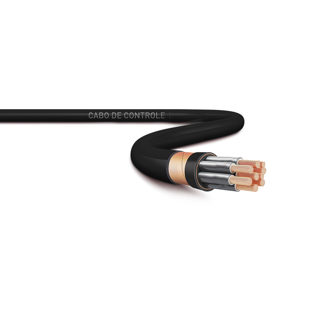 Cabo de Controle 9X1mm Preto 500V sem Blindagem VENDIDO POR METRO - Sil