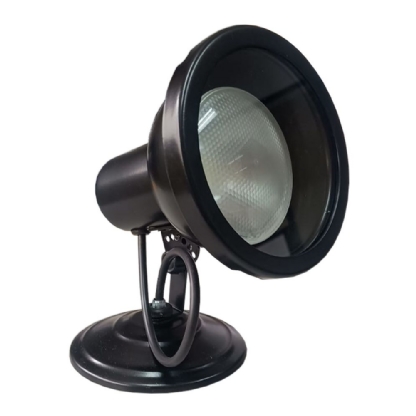 Spot Aluminio Medio Fechado para 1 Lampada PAR30 E27 Preto - FM Lustres