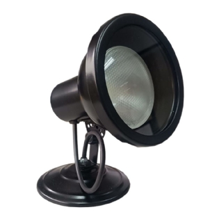 Spot Aluminio Medio Fechado para 1 Lampada PAR30 E27 Preto - FM Lustres