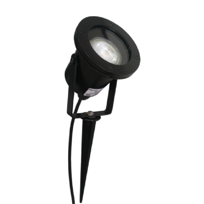 ESPETO BLINDADO PARA 1 LAMPADA GU10 MR16 PRETO - FM LUSTRES