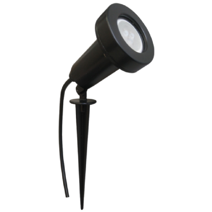 ESPETO BLINDADO PARA 1 LAMPADA GU10 MINI DICROICA MR16 PRETO - FM LUSTRES