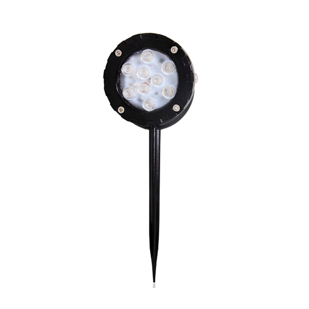 Espeto Jardim LED 10W Biv 3000K 90 Graus Preto - Iluctron