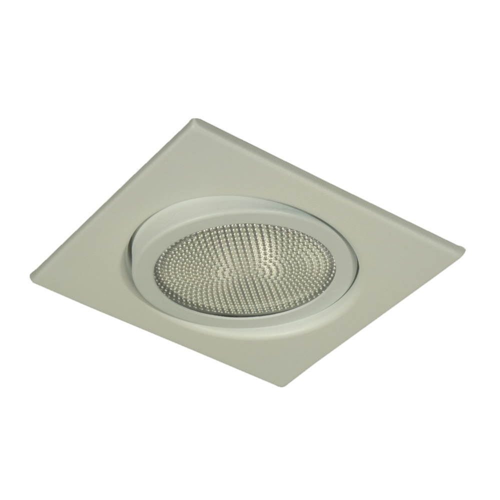 Spot Quadrado Embutir Aluminio para 1 Lampada PAR30 E27 Branco - Goli