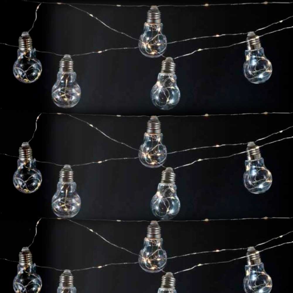 Festao c/ Bolas Led 127V Luz Amarela c/ 2,2 Metros - Rio de Ouro