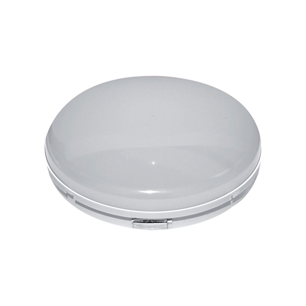 Arandela Led Branca Policarbonato 17,5 cm 12W Bivolt Luz Branca - Ourolux