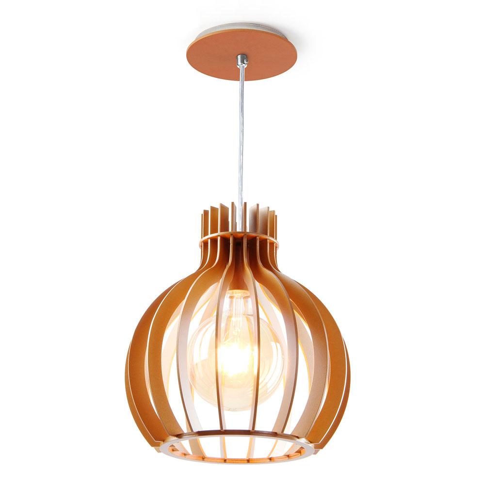 Pendente Grecia Cobre 28 cm p/ 1 Lampada E27 - Formacril