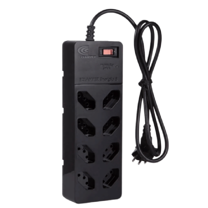 PROTETOR DE SURTO PARA 8 TOMADAS COM FILTRO DE LINHA - CLAMPER