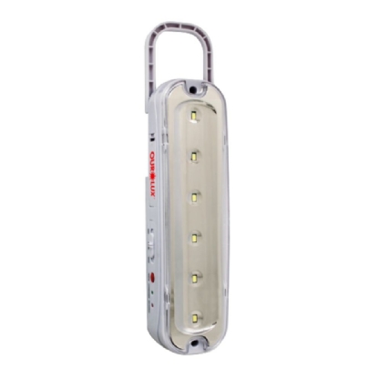 LUMINARIA LED EMERGENCIA 6 LEDS COM PILHA RECARREGAVEL - OUROLUX