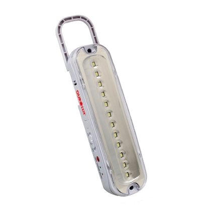 LUMINARIA LED EMERGENCIA 12 LEDS COM PILHA RECARREGAVEL - OUROLUX