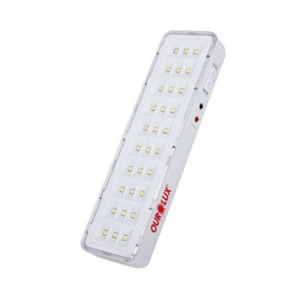 LUMINARIA LED EMERGENCIA 30 LEDS 2W 20CM - OUROLUX