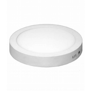 PAINEL LED SOBREPOR 18W BIVOLT LUZ AMARELA 2700K 1400LM REDONDO 21CM SENSOR DE PRESENCA - OUROLUX