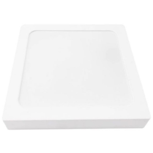 PAINEL LED SOBREPOR 18W BIVOLT LUZ BRANCA 6500K 1400LM QUADRADO 21CM SENSOR DE PRESENCA - OUROLUX