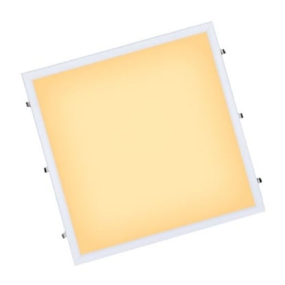 Painel Led Quadrado Embutir 40W Bivolt Luz Amarela 62 cm - Ourolux
