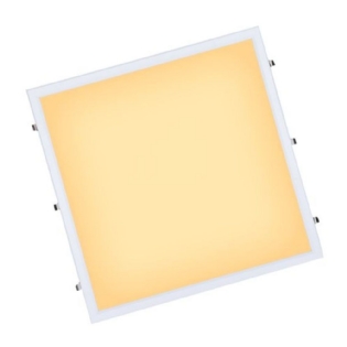Painel Led Quadrado Embutir 40W Bivolt Luz Amarela 62 cm - Ourolux