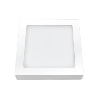 Painel Led Quadrado Sobrepor 36W Bivolt Luz Amarela 40 cm - Ourolux