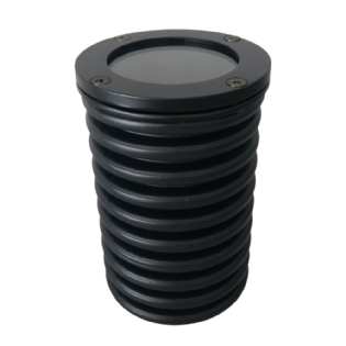 SPOT EMBUTIR SOLO PARA LAMPADA GU10 COM KIT JARDIM PRETO - FM LUSTRES