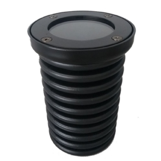 SPOT SOLO EMBUTIR PARA 1 LAMPADA GU10 /KIT PISO ACABAMENTO PRETO - FM LUSTRES