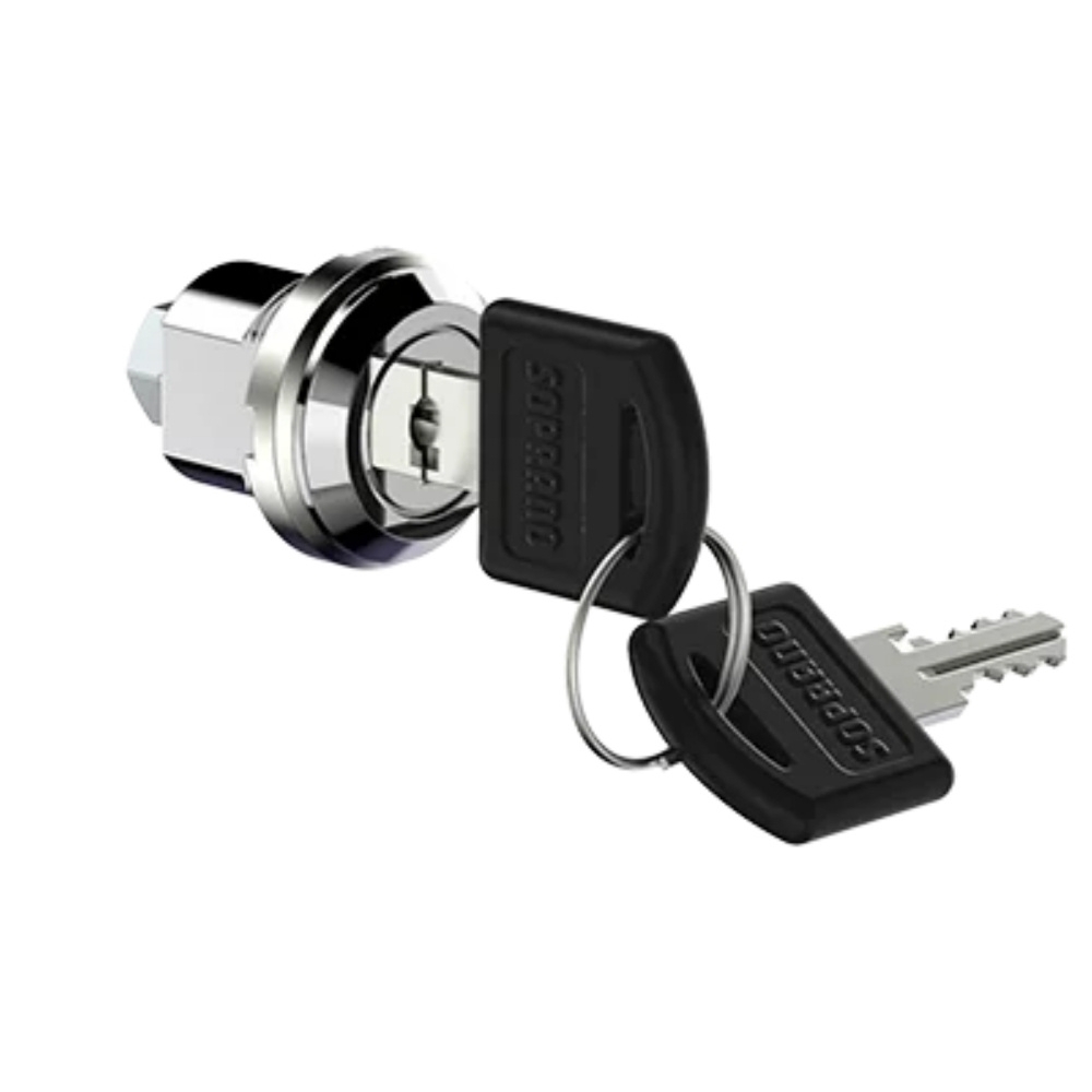 FECHO COM CHAVE ADURA 16,5MM CROMADA - SOPRANO