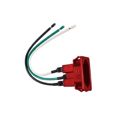 TOMADA PAINEL 2 POLOS + TERRA 10A VERMELHO INT COM RABICHO MULT50 - MARGIRIUS
