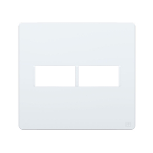 PLACA 4X4 PARA 2 MODULOS SEM SUPORTE BRANCO ESATTA - WEG