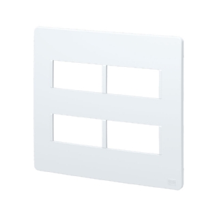 PLACA 4X4 PARA 4 MODULOS SEM SUPORTE BRANCO ESATTA - WEG