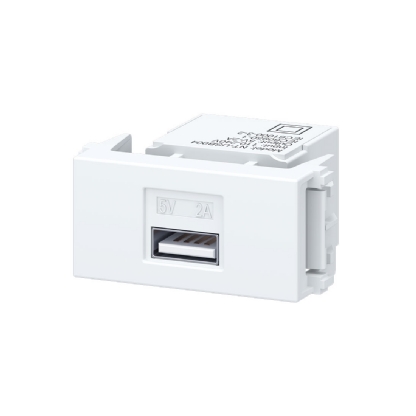 MODULO TOMADA KEYSTONE USB-A BRANCO ESATTA - WEG