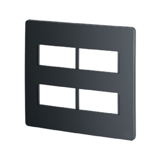 PLACA 4X4 PARA 4 MODULOS SEM SUPORTE GRAFITE ESATTA - WEG