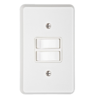 Conjunto 2 Interruptores Simples Branco Linha Toc - Schneider