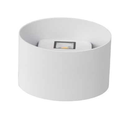 ARANDELA LED MUNIQUE 10W BIVOLT LUZ AMARELA 3000K ALUMINIO BRANCO IP54 - BLUMENAU