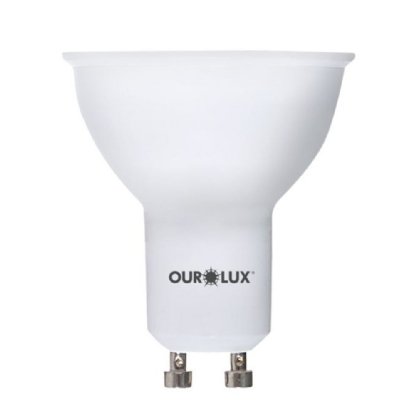 LAMPADA LED DICROICA GU10 4W BIVOLT LUZ BRANCA 6500K 38G 360LM - OUROLUX
