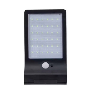 Luminaria Led Solar c/ Sensor 7W Luz Amarela IP65 - Gaya
