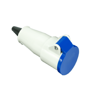 ACOPLAMENTO INDUSTRIAL 3 POLOS + TERRA 32A 200/240V AZUL IP44 - STECK
