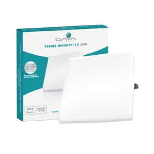 PAINEL LED EMB/SOB 24W BIV 6000K QD BORDAINF 1920L
