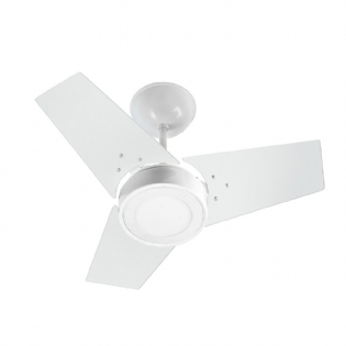 VENTILADOR FIT DE TETO LED 3 PAS 127V COM 3 VELOCIDADES BRANCO