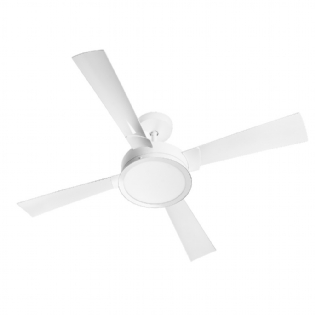 VENTILADOR MAGNIFICO DE TETO LED 4 PAS 127V 6000K BRANCO COM CONTROLE