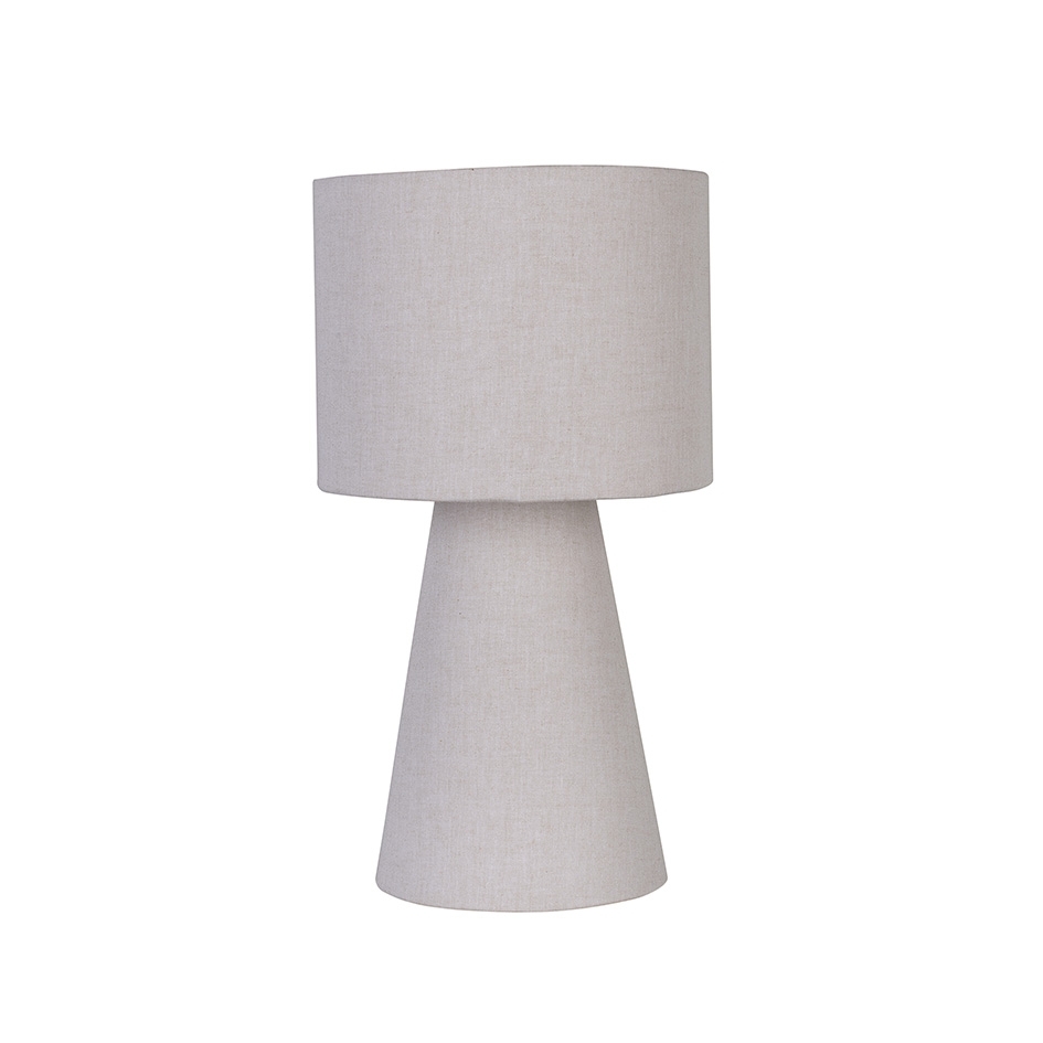 ABAJUR ICARO BEGE COM CUPULA P/1 LAMPADA E27