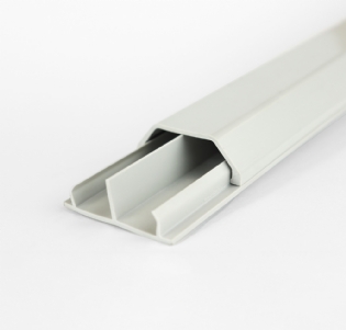 CANALETA PISO DP3 50X20MM CINZA COM 2 ALOJAMENTO - DUTOPLAST