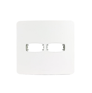 PLACA 4X4 PARA 2 POSTOS COM SUPORTE BRANCO GRACIA MAXX - ALUMBRA