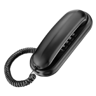 TELEFONE COM FIO GONDOLA REDIAL FLASH PAUSE PRETO - ELGIN