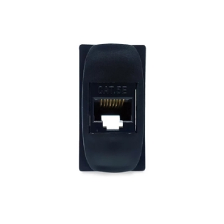 MODULO TOMADA RJ45 CAT 5E PRETO GRACIA/MAXX - ALUMBRA