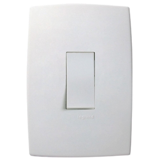 CONJUNTO 4X2 PARA 1 INTERRUPTOR PARALELO VERTICAL COM LUZ - PIAL PLUS
