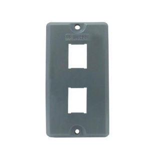 TAMPA P/ 2 TOMADA RJ 1 TCPI-29 CINZA - WETZEL