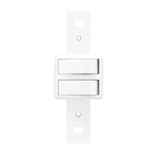 Modulo 2 Interruptores Paralelos 10A Branco - Transmobil