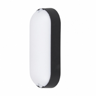 LUMINARIA TARTARUGA 6W 6000K BIVOLT PRETO OVAL - GAYA