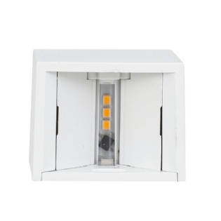 ARANDELA MINI LED 2W BIV 3000K IP65 BRANCO 2 FACHO - GAYA