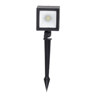 ESPETO LED CUBO 5W BIV 6500K IP65 CP PRETO DIRECIONAVEL - GAYA