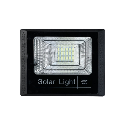 Projetor Solar Led 20W Luz Branca IP65 1600 Lumens c/ Controle - Gaya