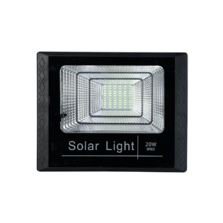 Projetor Solar Led 20W Luz Branca IP65 1600 Lumens c/ Controle - Gaya