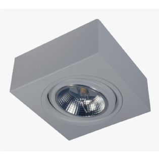 SPOT SOBREPOR PARA 1 LAMPADA AR70 GU10 ALOJ DIRECIONAVEL BRANCO MICRO - GOLI